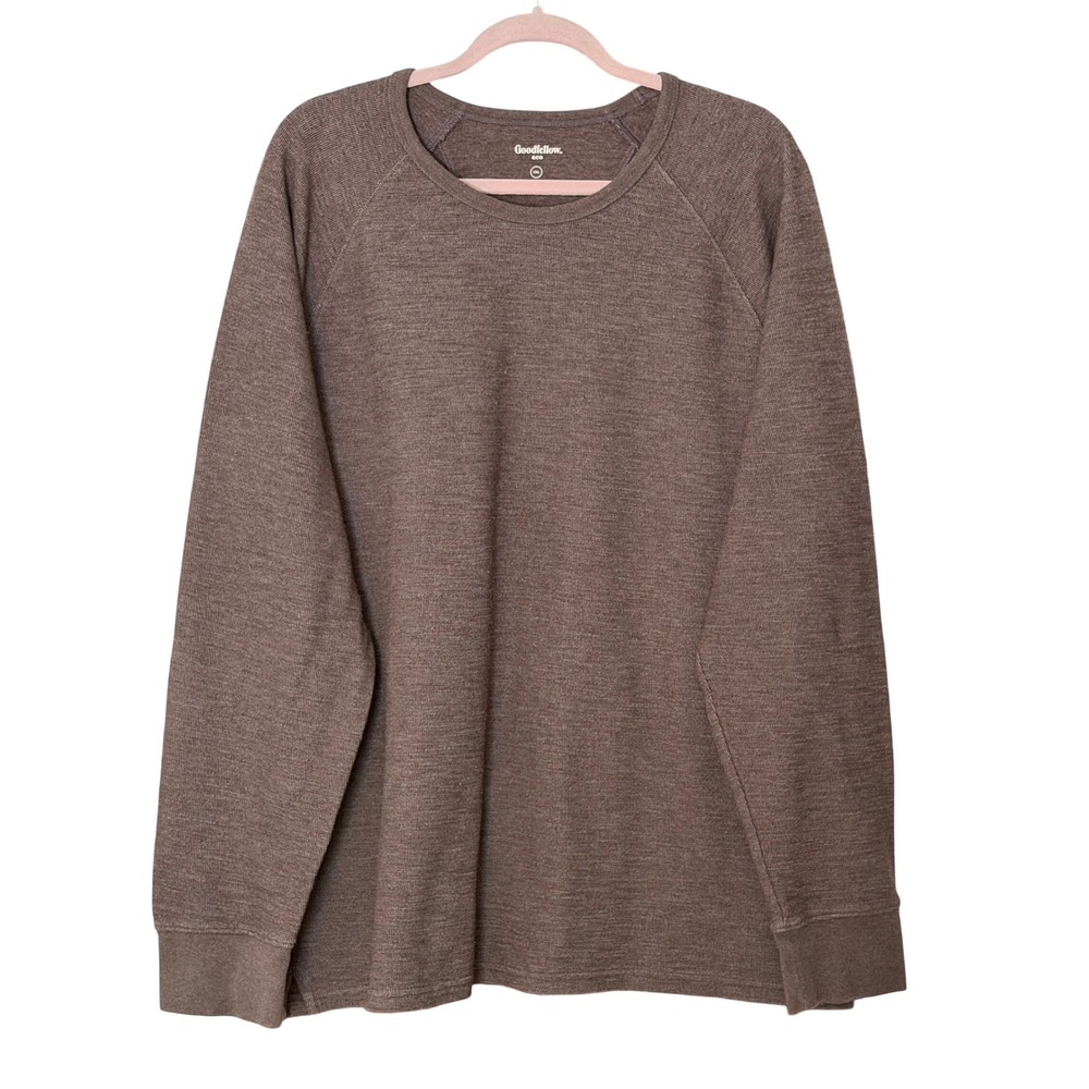 Goodfellow & Co Men's XXL Brown Long Sleeve Pullover Knit Shirt | SKU 1055